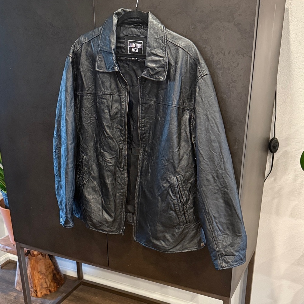 Junction West Women's Classic Black Leather Jacket